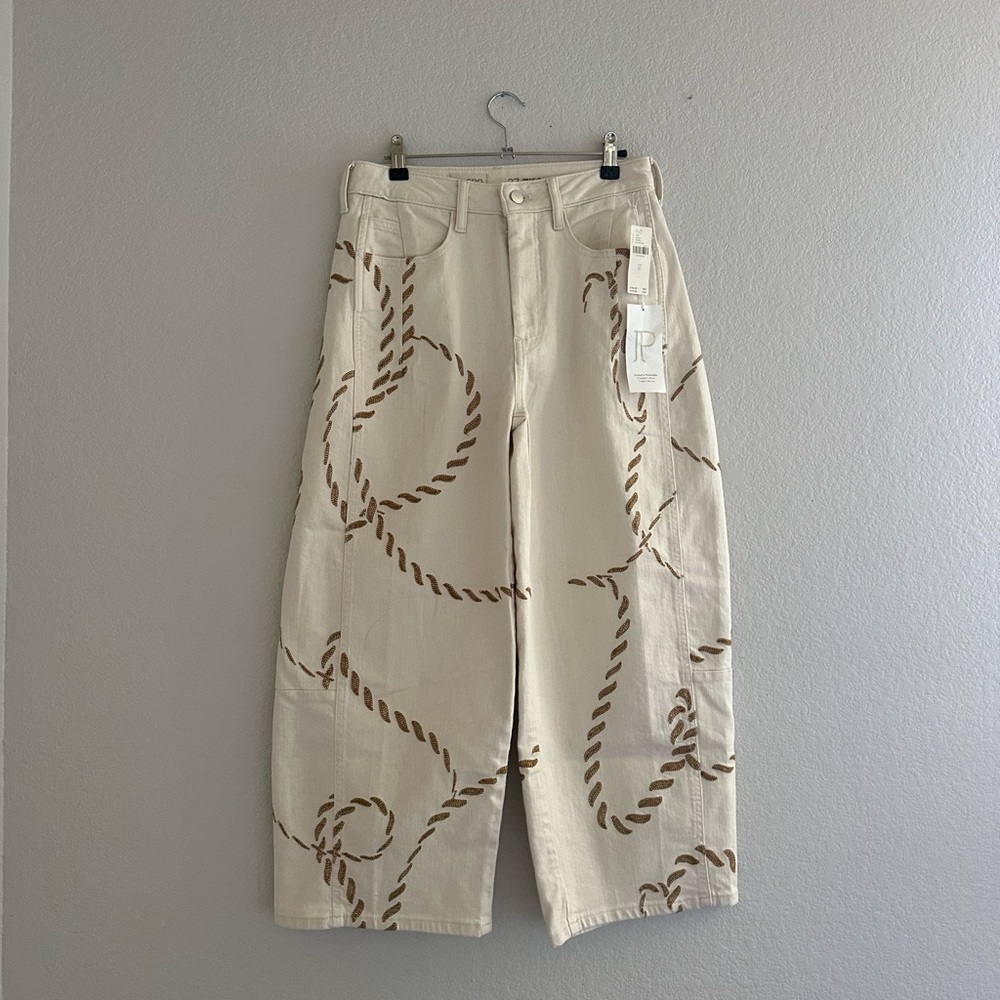 The Kenna Mid-Rise Heritage Barrel Jeans by
Pilcro: Rope Edition